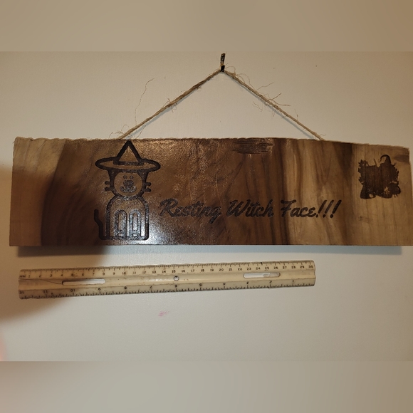 Handmade Rainbow Poplar wood sign - Picture 2 of 2